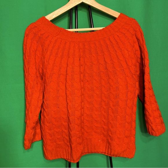 Knitted Sweater S two-third Sleeve Light Bright for Every Day Cute Lift Up Mood - Picture 5 of 8